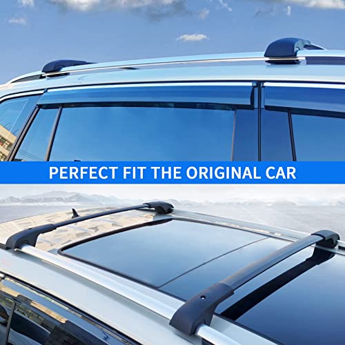 Roof Rack Cross Bars Fit For Volkswagen Atlas 2017 2018 2019 2020 2021 2022 2023, Aluminum Roof Rails Crossbars Rooftop Cargo Carrier Bag Luggage Rails Skiboard Bike #TOP4