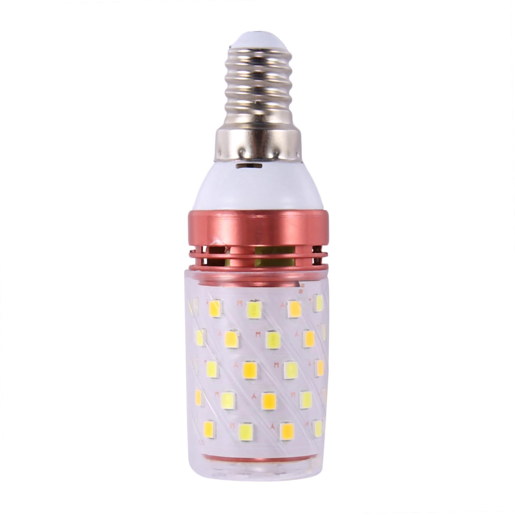CTRLZS 3 Color Temperatures Integrated SMD LED Corn Lamp E14 AC85V - 265V Warm White High Light Conservation Small LED Light Bulb 12W