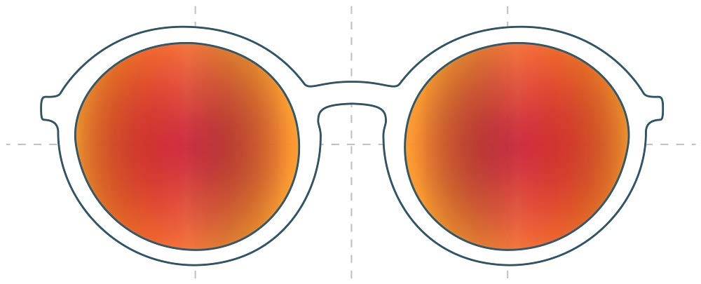 Sunglass Fix Replacement Sunglass Lenses Compatible for Valley Spleen 50mm (Polarized Red-Orange Mirror Blue Pair-SFxUltra)