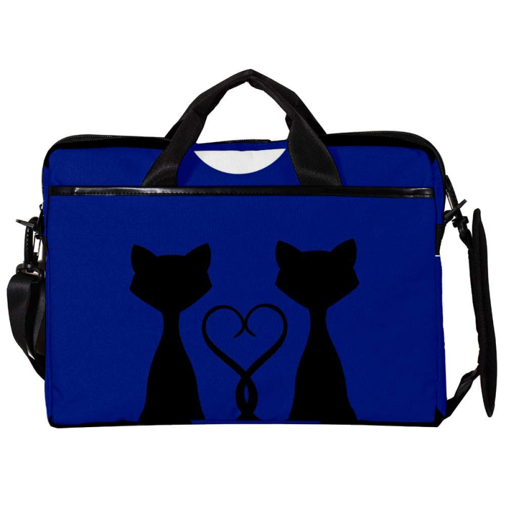 Sacoche ordinateur 14-15.4 pouces motif chats noirs pour le bureau - 6