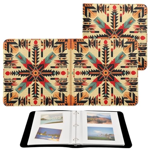 Álbum de Fotos Adhesivo DIY Scrapbook Estilo Indio Étnico Navajo con 3 Anillas, 40 Páginas, 8x10 pulgadas miniatura 2
