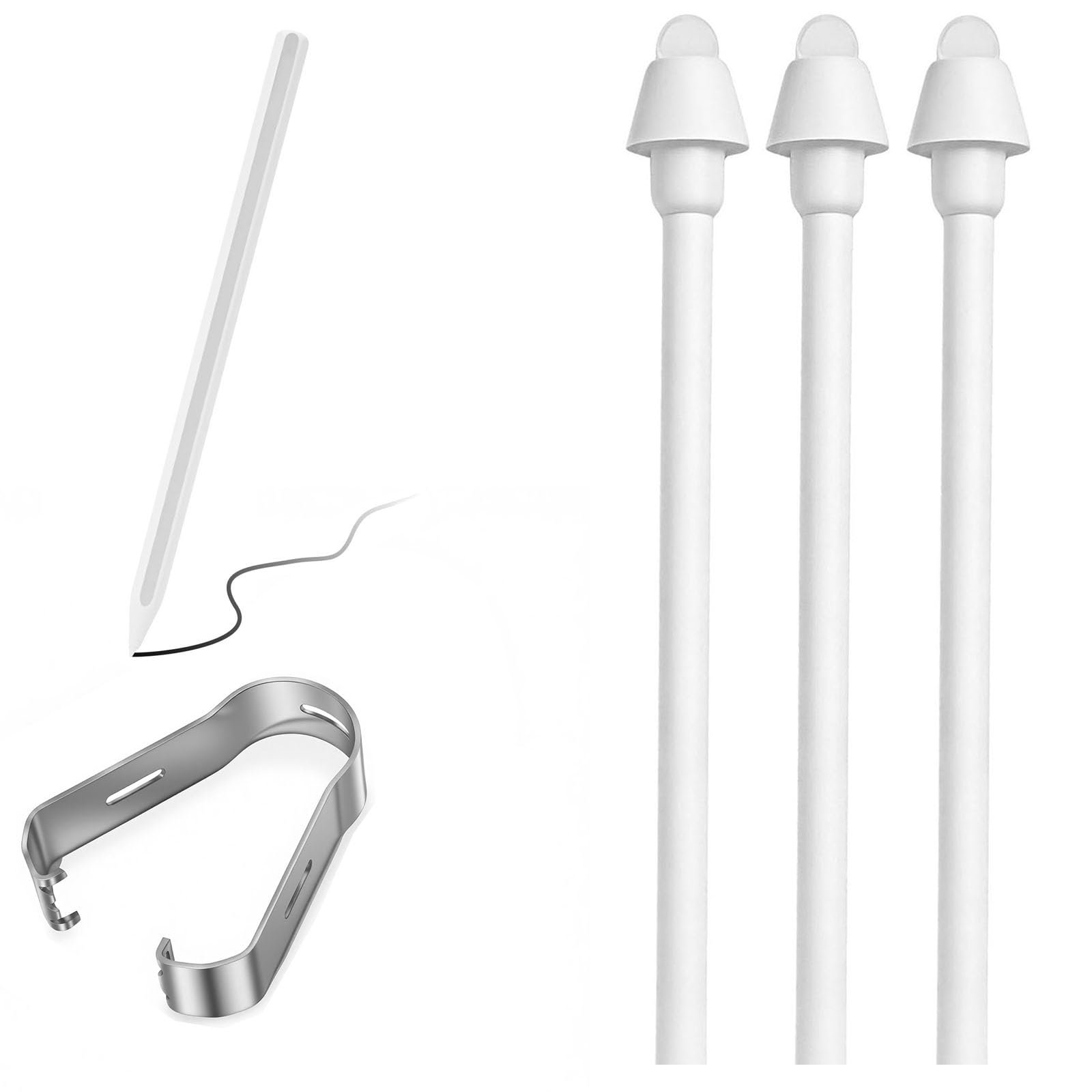 3 Pack Galaxy Tab S11 Ultra Stylus Pen Soft Tips Replacement for Samsung Galaxy Tab S11 Ultra S11 Rubber Tips Nibs Replacement White(3 Pack)