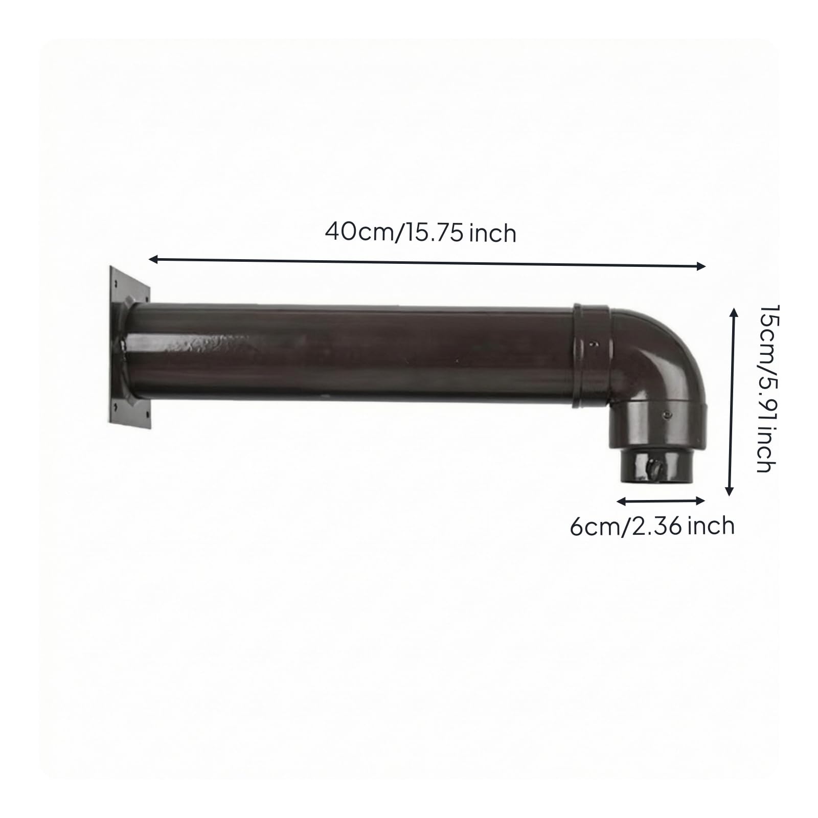 Chaîne de Drainage Pluviale Descentes Alternatives Ornement Gouttière à Coupelles Aluminium Alliage et Silencieux Guidage Fluide des Eaux Adaptée à Cour Villa
