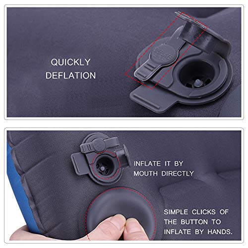Almofada, Romacci Almofada de viagem inflável Almofada ultraleve para acampamento, caminhada, mochil