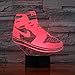 Produktbild Sneaker Form Lighting Decor Nachtlicht Schlafzimmer Tischlampe 7 Farben Nachttischlampe Weihnachts- und Geburtstagsgeschenke für Kinder LED Nachtlicht mit Fernbedienung