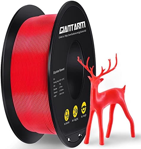 PLA Filament 1.75mm, GIANTARM Classic PLA 3D Printer Filament 1kg Spool White