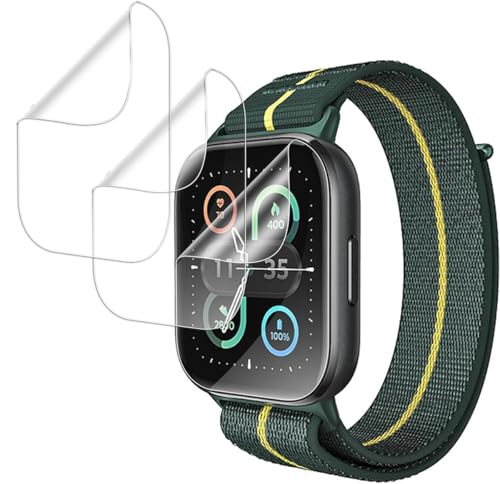 TMahhbid [5 Pack] Hydrogel Pellicola Protettiva Schermo per Motorola Moto Watch Fit, [Film flessibile] Morbida TPU Protezioni Schermo [Trasparente HD]