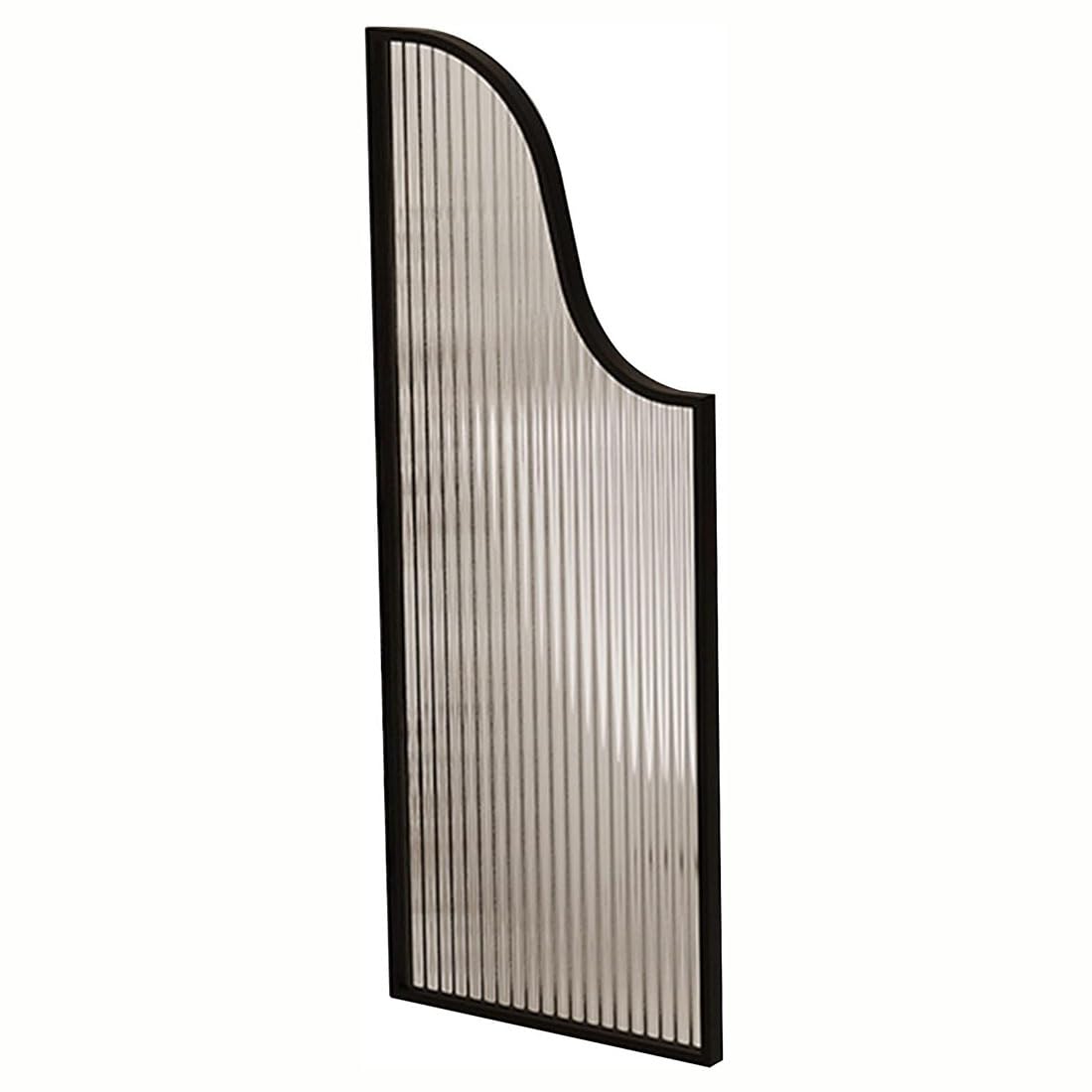 HAILM Partición del Retrete Panel Pantalla Divisor Orinal, Paneles De Mampara Ducha Pantalla Vidrio Templado Baño, Divisor De Pared para Habitación Separación Decorativa, Privacidad,Negro,1Pcs