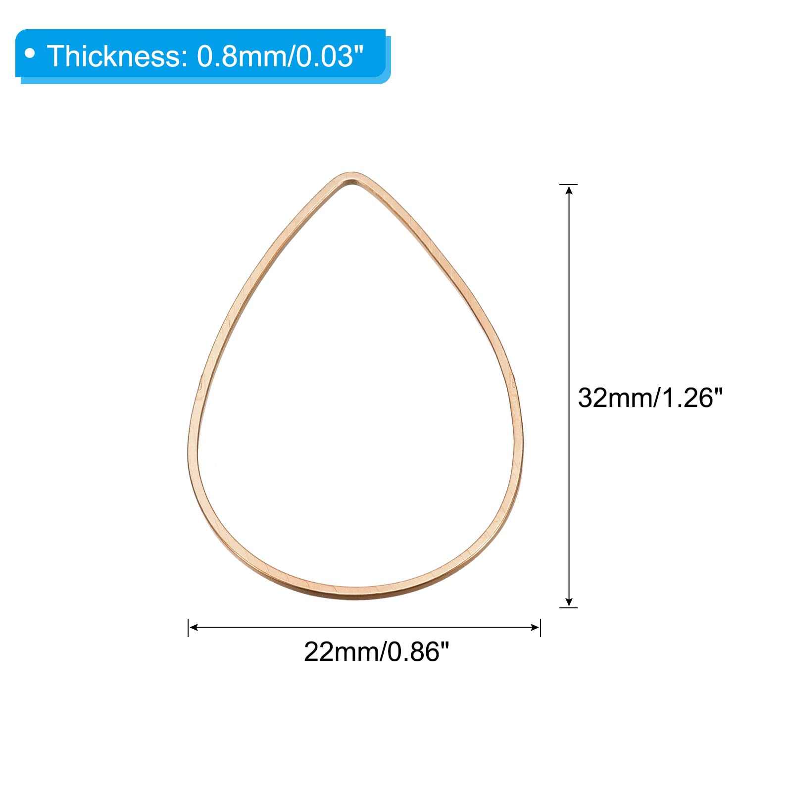 PATIKIL Beading Hoop Earrings - Image 2
