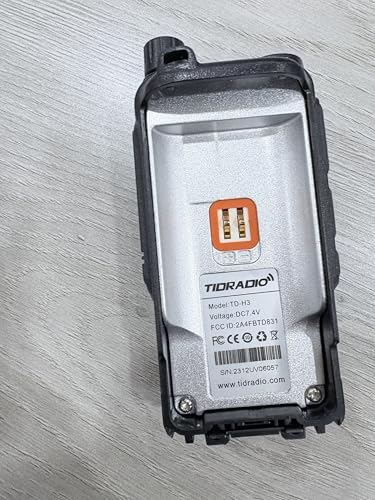 Image of TIDRADIO TD-H3 Plus(BP-3) Ham Radio Handheld, Bluetooth-Headphone-connectable, Web Upgrade, APP PC Wireless Programming, 8-Band Long Range Walkie Talkies NOAA Weather Two-Way Radio