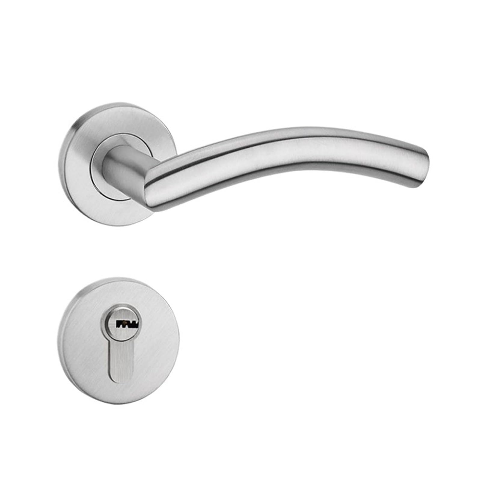 Serrure à poignée HC3021 couvercle rond en acier inox pour porte