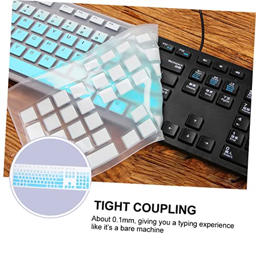 Funda de teclado impermeable de silicona NUOBESTY en morado degradado 6