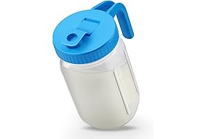 Baderke Breast Milk Pitcher for Fridge, Wide Mouth