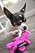 goDog Just For Me Gators Squeaky Plush Dog Toy, Chew Guard Technology - Pink, Mini