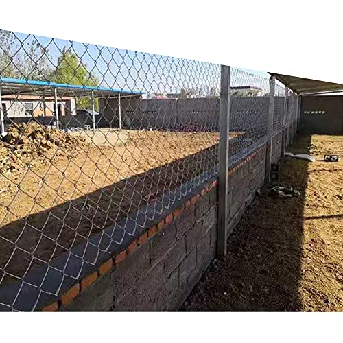 YJFENG Paddock Der Gartenfarm Begrenzungszaunrolle, Galvanisiertes Kettenglied Diamantlochmaschennetze…