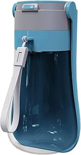 Foldable Dog Water Bottle for On the Go [Blue, 430 ml] Portable Pet Water Bottle Water Dispenser Water Bowl Outdoor Hiking Travel Dog Accessories product image