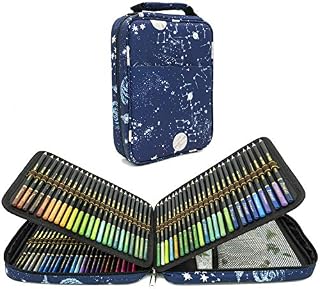 120 Professional Watercolour Pencils Set for Adult Colouring Books, Water-Soluble Coloured Pencils for Colouring, Blending, Layering & Watercolour Techniques
