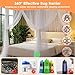 Qinzave Canopy for Bed 4 Corner White Canopy Bed Curtains, Mosquito Net Bed Canopy for Twin King Queen Full Size Bed, Canopy Bed Curtains Drapes for Indoor Outdoor Room Decor Mosquito Netting