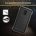 BENTOBEN Galaxy Note 4 Case, Note 4 Case, 2 in 1 Hybrid Hard PC Soft TPU Bumper Carbon Fiber Texture Shockproof Protective Case for Samsung Galaxy Note 4, Gray/Black