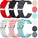 RuenTech Compatible con Umidigi Uwatch 2s / Umidigi Uwatch 2, correa de repuesto de silicona (negro + verde + rosa + blanco + rojo + gris)