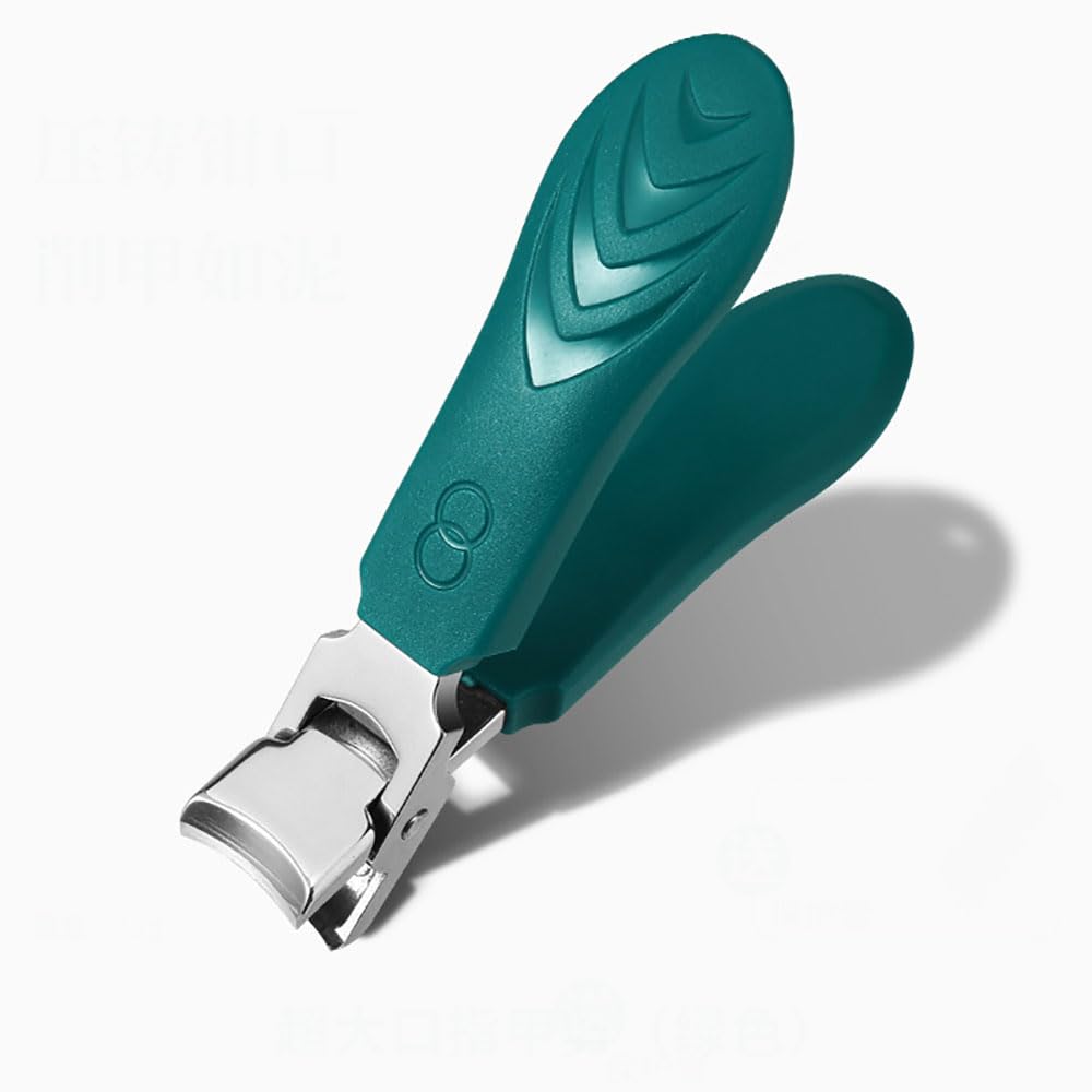Wide Jaw Heavy Duty Toenail Clippers for Thick Hard Nails Anti Splash Large Opening Alloy Toenail Cutter Ergonomic