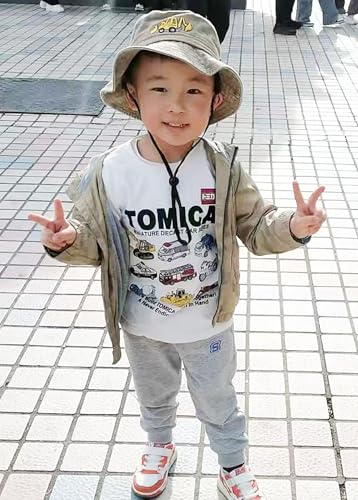 Excavator Toddler Baby Bucket Hats for Kids UV Protection Beach Hat Kids Camping Fishing Hat for Boy 2-8 Years4