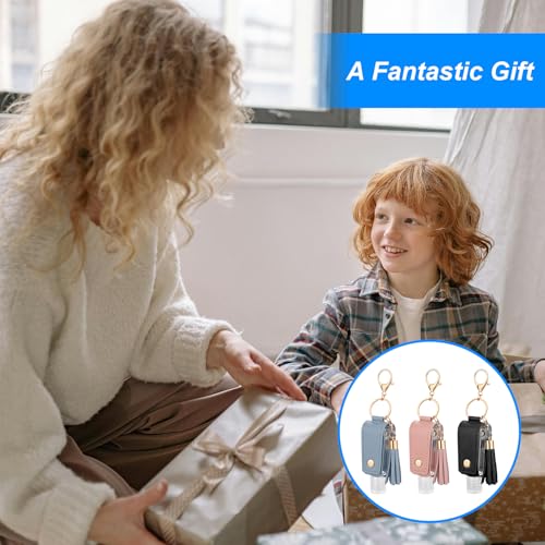 3-Pack Leak-Proof Keychain Hand Sanitizer Holders - 30ml Bottles - Image 6