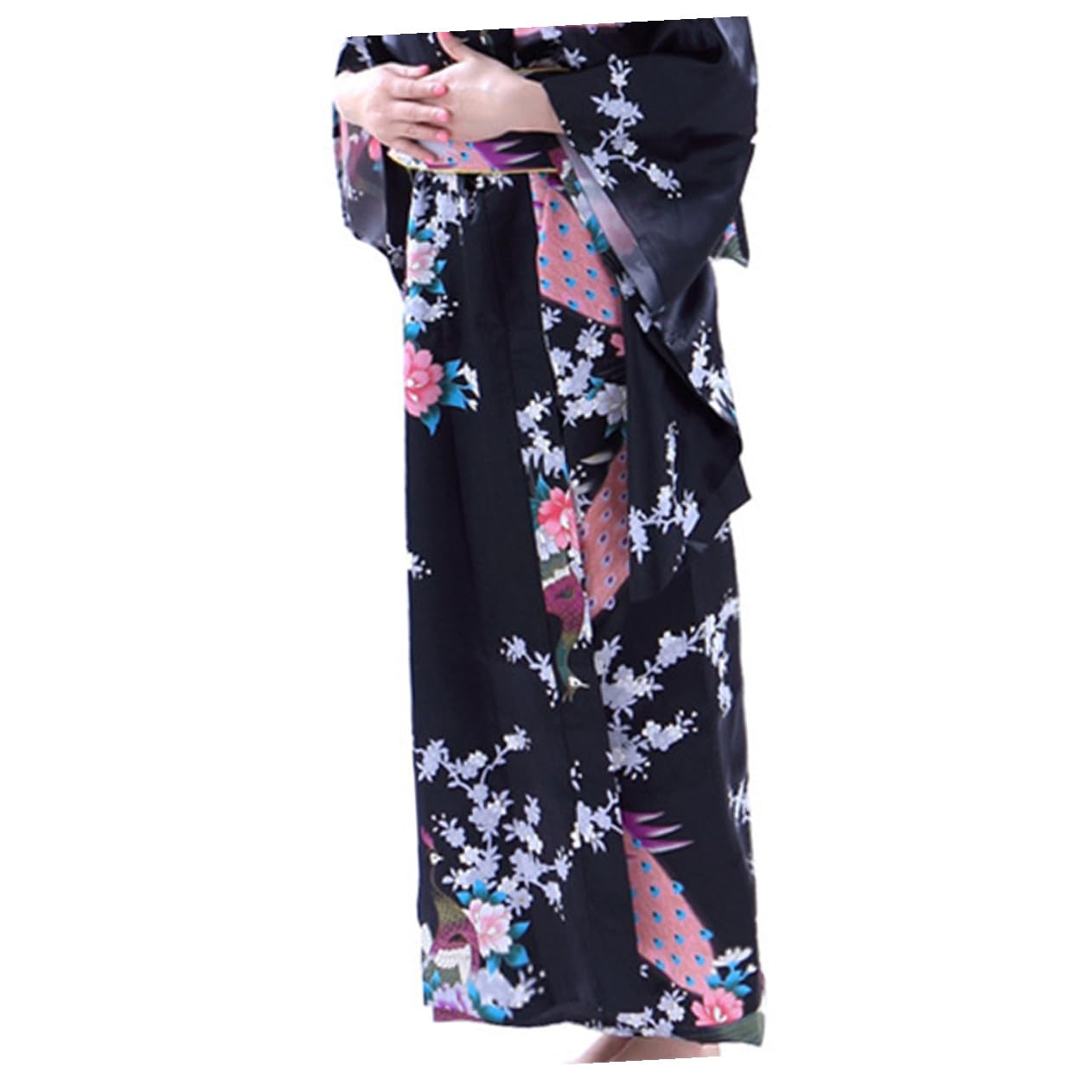 HEMOTON Yukata Japonesa para Mujer Vestido De Baño Tradicional Kimono De Baño Japonés para Fiestas De Tema Asiático Ceremonias De Verano