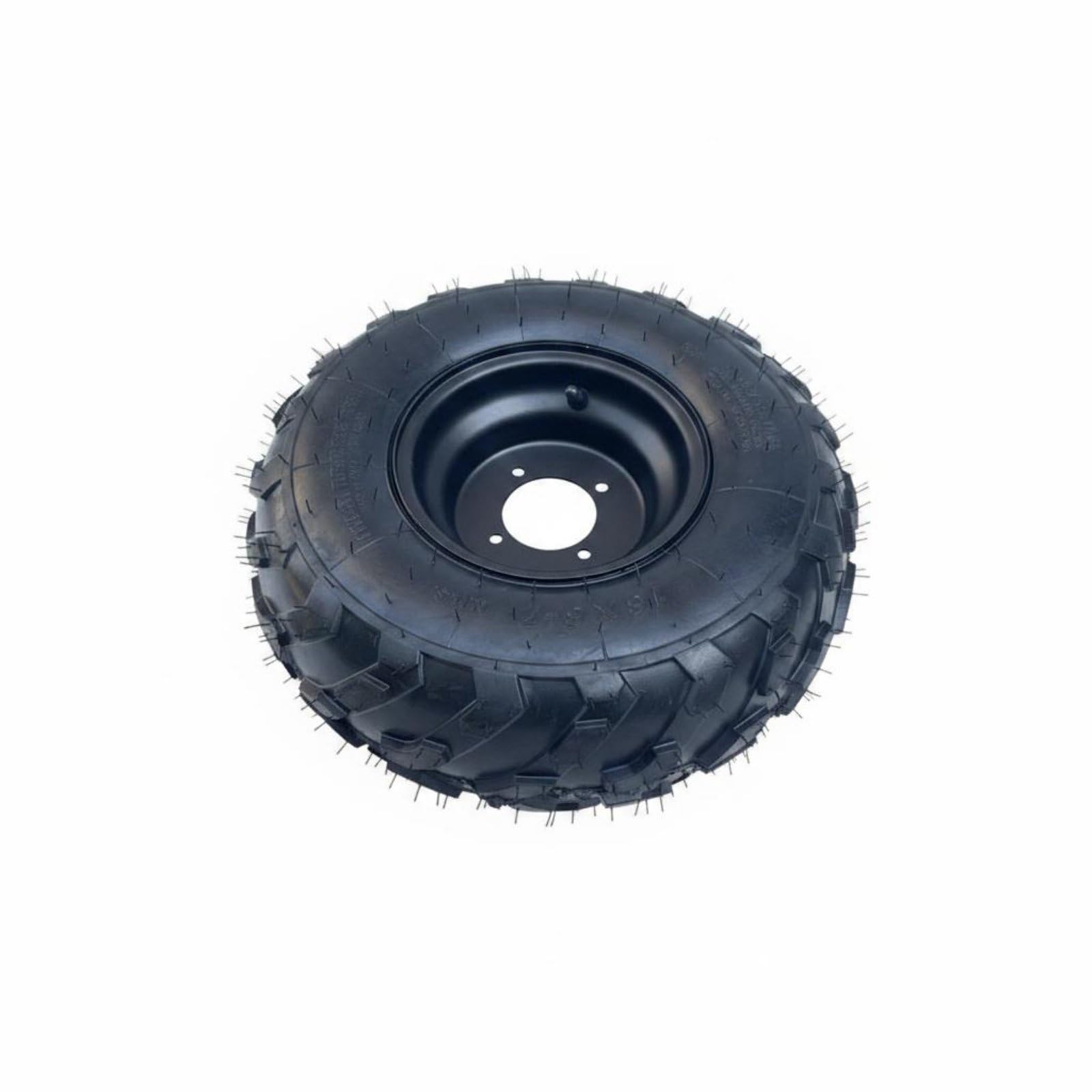 Pneumatico Fuoristrada Kart Ruota 16x8-7 Copertone Cerchio Assemblaggio Struttura Senza Camera per Manutenzione Semplificata Presa su Sabbia E Adatto, Cerchio Nero A Quattro Fori