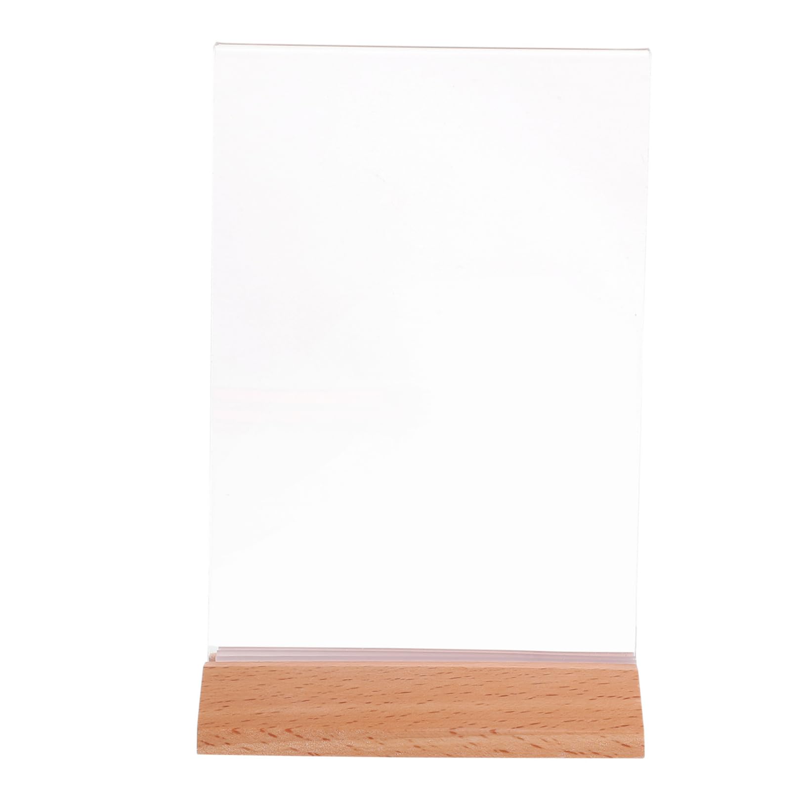 Amosfun 6pièces Présentoirs Acrylique Transparents Porte-étiquettes et Supports pour Affiches pour Menus et Prix Léger et Stable