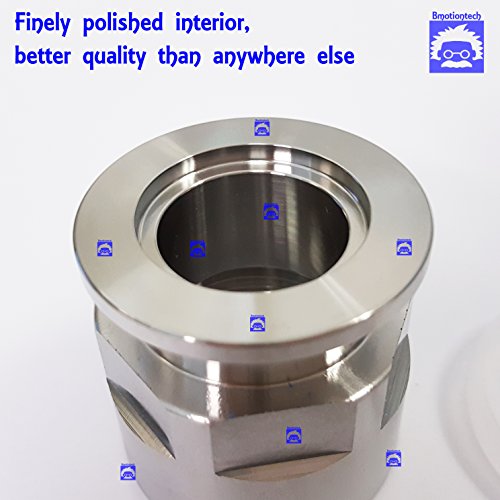 Image of bmotiontech FNPT to KF25 Flange Fitting (ISO-KF KF25 QF25 NW25) US NPT Thread Standard (1 inch FNPT x KF25)