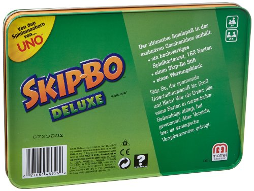 Skip-Bo Deluxe versie in een blik, interactief spel spelen, leeftijden 7 en ouder, L3671 - Image 3