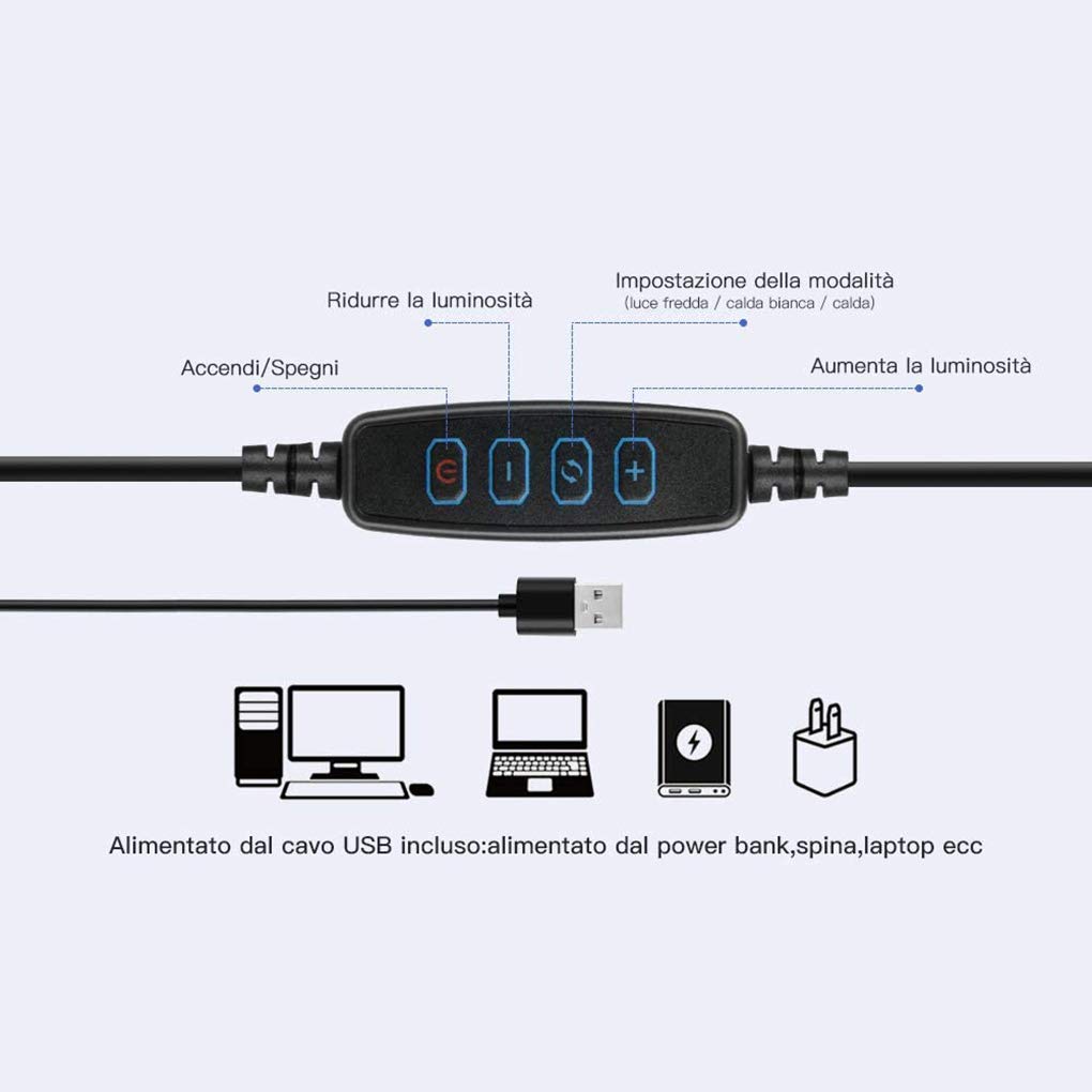 Kit Créateur De Contenu – Lumière Annuelle 10 Pouces Réglable, Support Téléphone, Parfait Pour Vidéos Cuisine