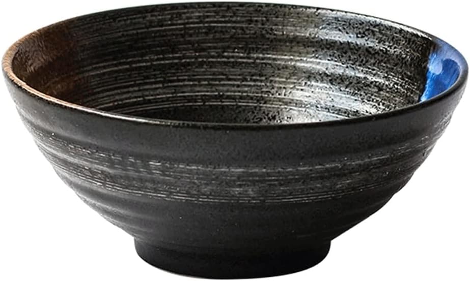 Large Bowl Ramen Ceramic Soup Retro Tableware hat Trumpet bowl