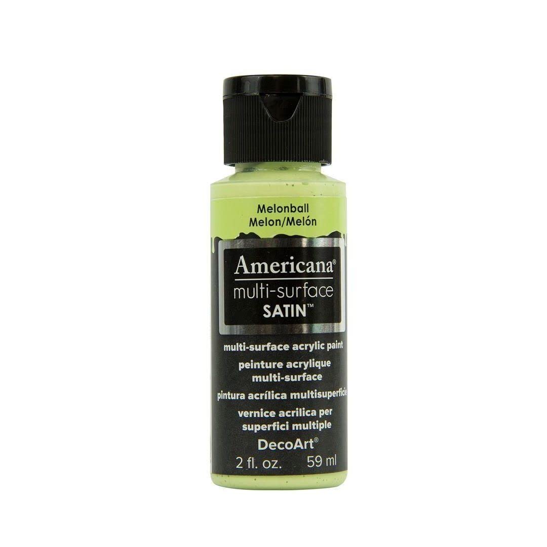 DecoArt Americana Multi Surface Satin Bottle Paint, Acrylic, Melon Ball, 3 x 3 x 7 cm