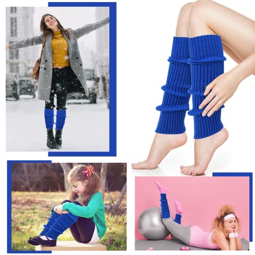 Image of ONUPGO Leg Warmers for Women 80s Party Accessories 80s Neon Knit Ribbed Leg Warmers Girls Junior Winter Leg Warmers Socks