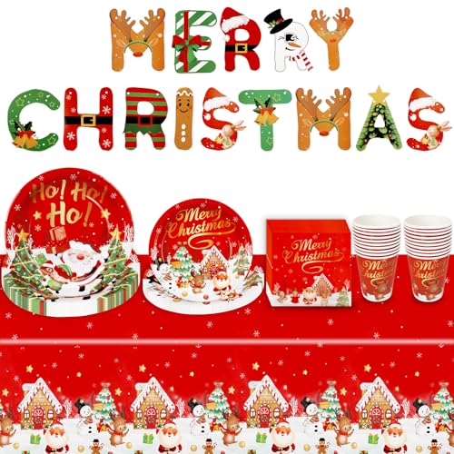 Christmas Party Tableware Set for 20 People