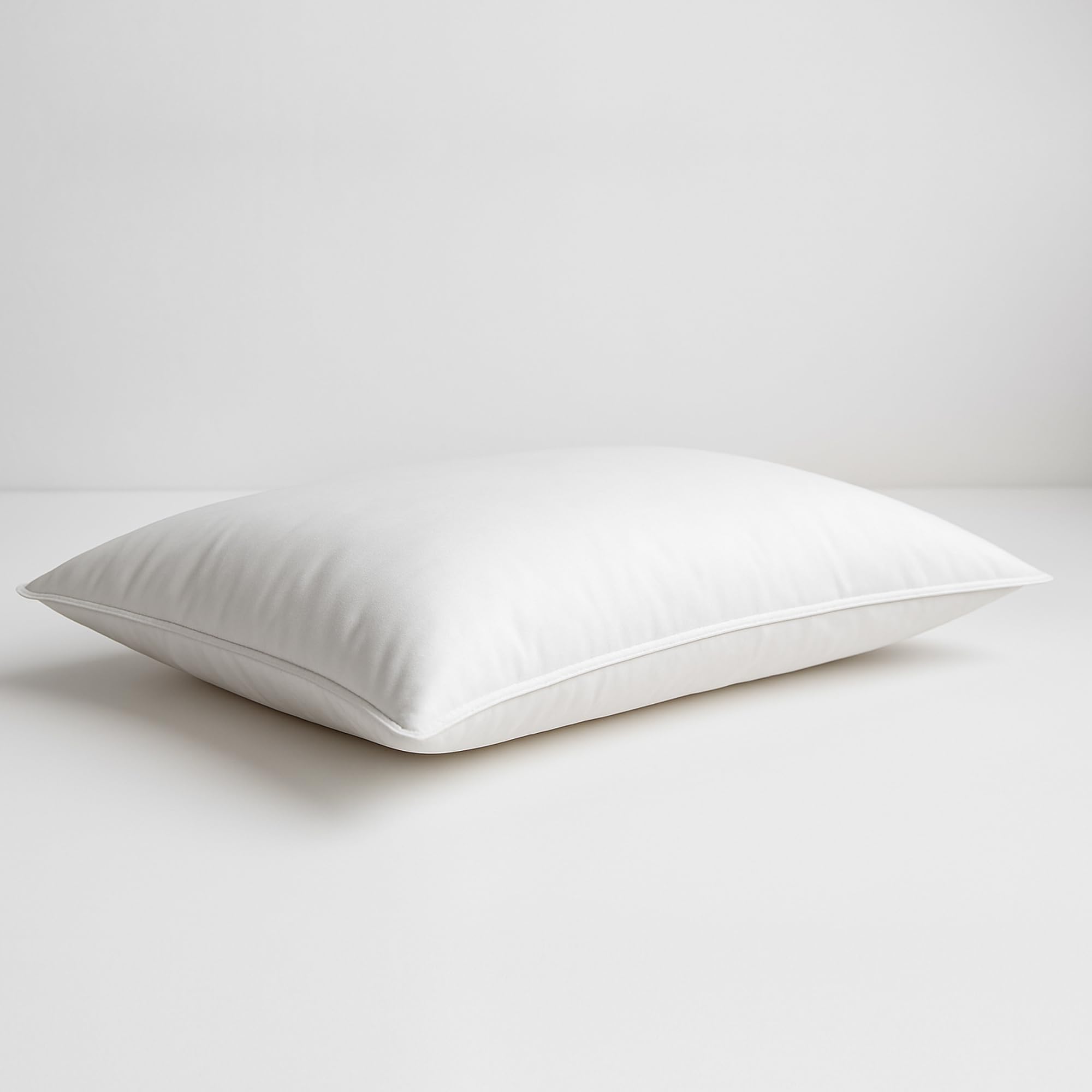 Tex family Cuscino in Piuma d'Oca Trentino 50x80 cm 1000 g – Guanciale Letto Morbido Sostegno Medio – Cotone Twill Anallergico Antipiuma OEKO-TEX – Prodotto Dal Trentino