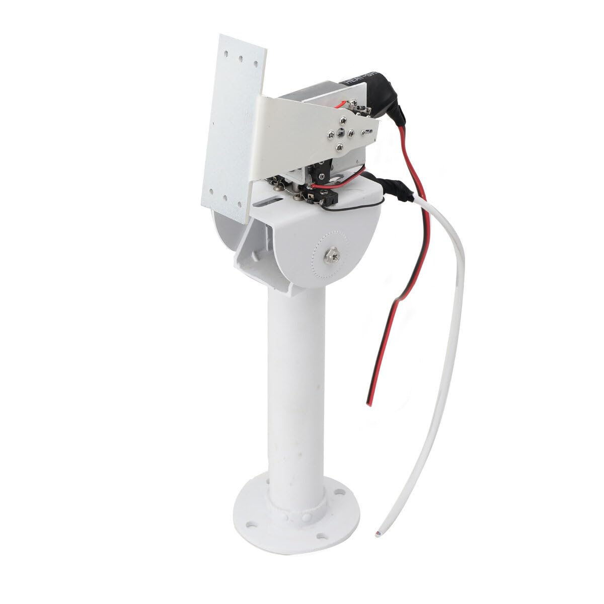 Bricolaje 30 W Dos ejes giratorio Cardán Solar Tracking Robot vigilancia alto par motor engranaje helicoidal