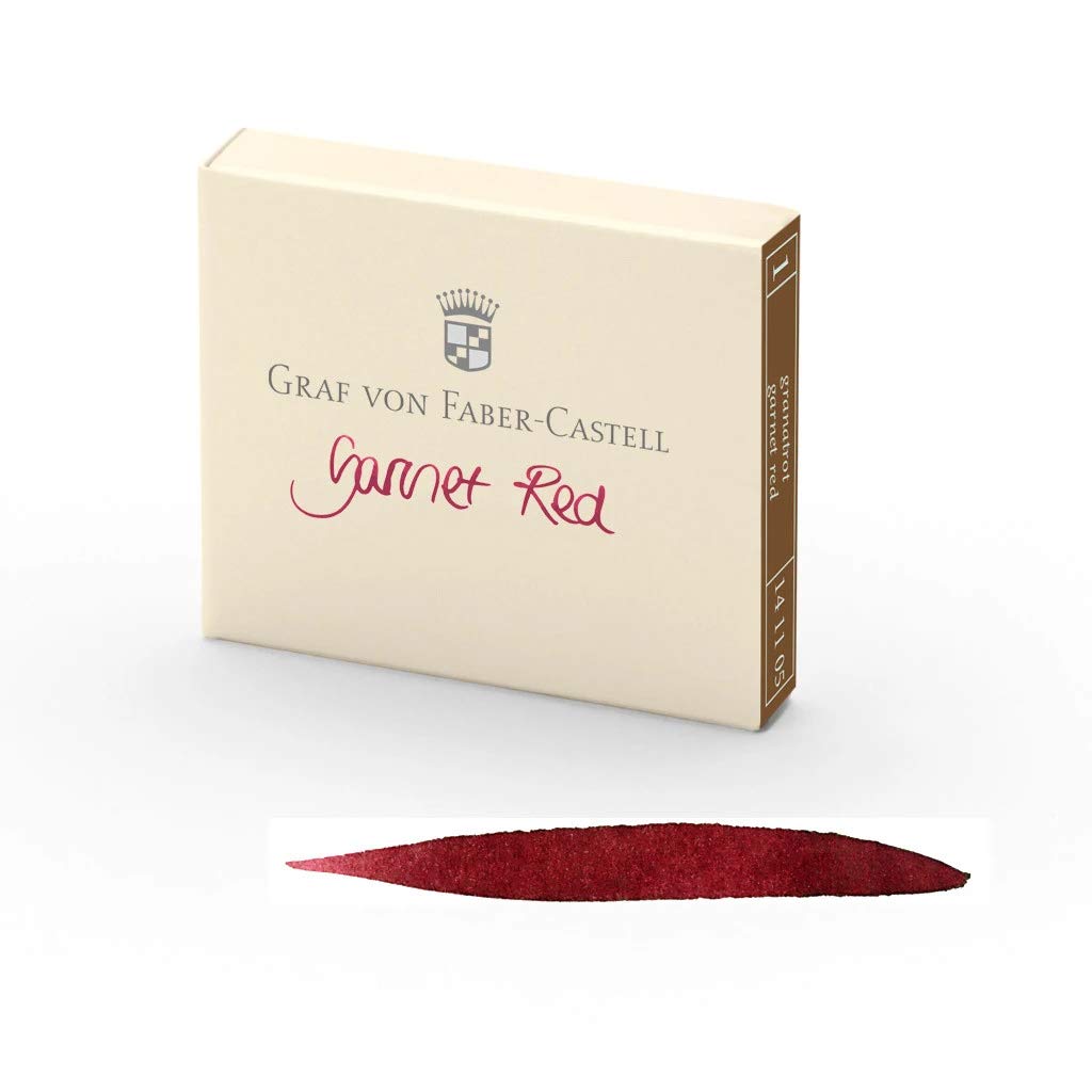 Graf von Faber-Castell Dolma Kalem Kartuşu 6'lı Kırmızı