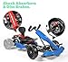 HYPER GOGO Drift GoKart Kit-Hoverboard Attachment,Outdoor Race Pedal Go Cart Car for Kids and Adults (Blue)