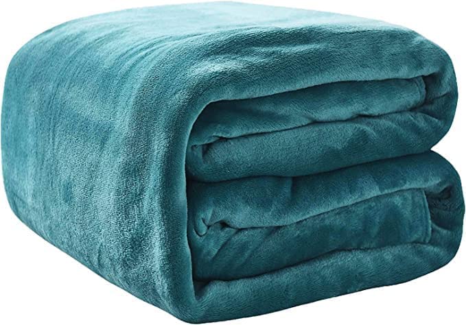 Artistic Fashionista* New Thermal Super Soft Velvet Faux Fur Mink Throw Blanket Soft Warm Thick Bed Sofa Cover Single Double King (Double - 150x200cm, Teal)