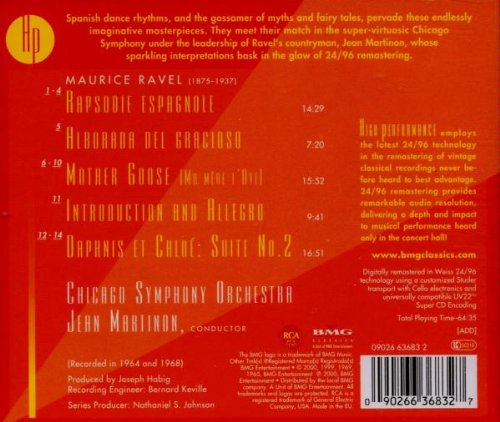 Miniatura 2 de Ravel Rapsodie Espagnole Mother Goose Alborada Del Gracioso Daphnis et Chloe, Suite No. 2