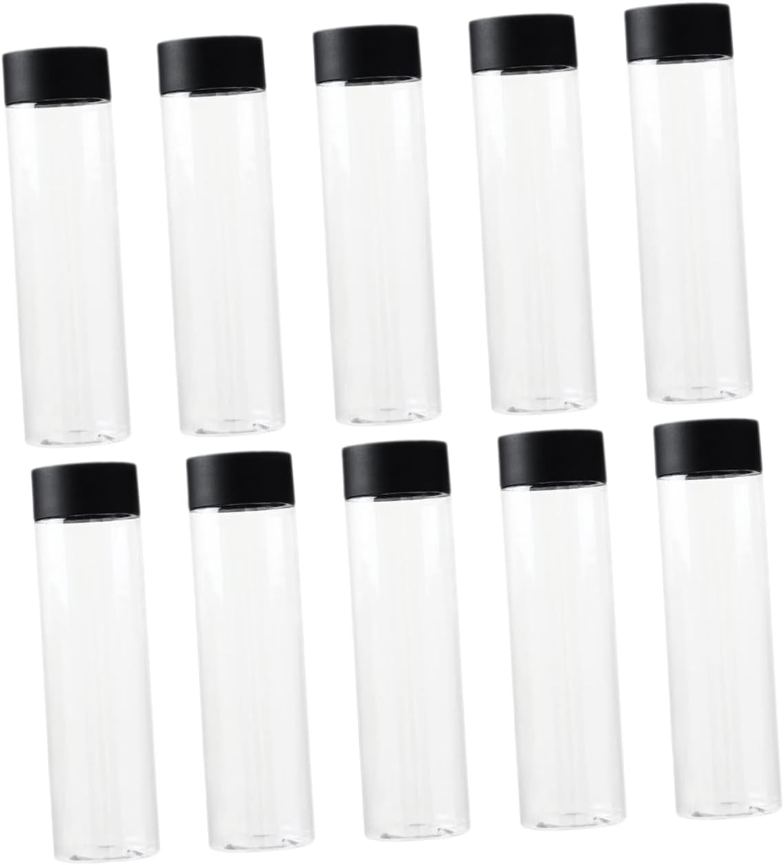 Plastic Beverage Bottles 400ml, Leak Proof Pet, 10 Pack