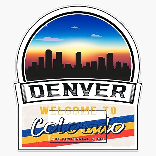 Magnet Denver Welcome To Colorado The Centennial State Colorado State And Cities Series -1 Magnet Vinyl Decal Sticker 5