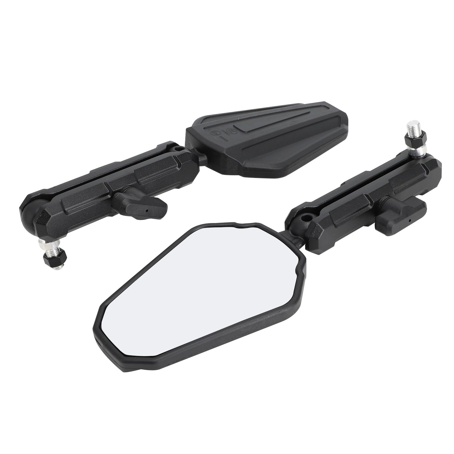 1 coppia di specchietti retrovisori per moto, accessori per moto, pieghevoli, specchi retrovisori universali, lega di alluminio, per la maggior parte delle moto, dirtbike, scooter, quad, ATV
