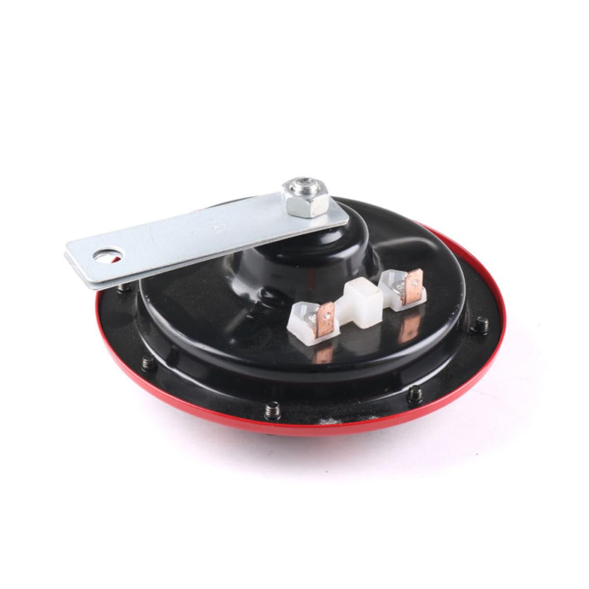 Bocinas de Coche de Aleación de Aluminio 12v con Relé, Bocina de Silbato Eléctrica Súper Fuerte, para Motocicleta y Camión, Instalación Fácil, Rojo