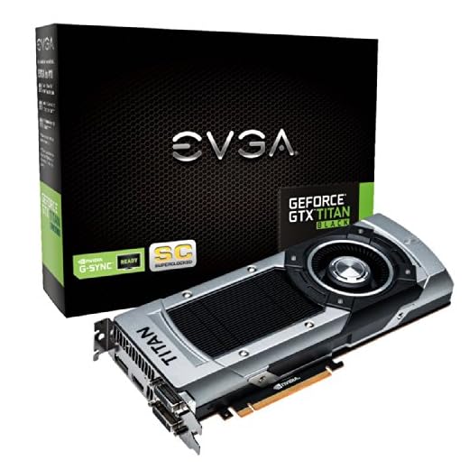 EVGA NVIDIA GTX Titan svart Superclocked PCI-E grafikkort (6 GB, 7 000 MHz, 384-Bit, GDDR5, HDMI, DVI-I, DVI-D DP)
