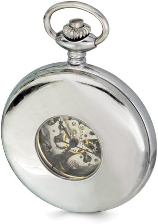 Swingtime Stainless Steel Men's Mechanical Pocket Watch 14"