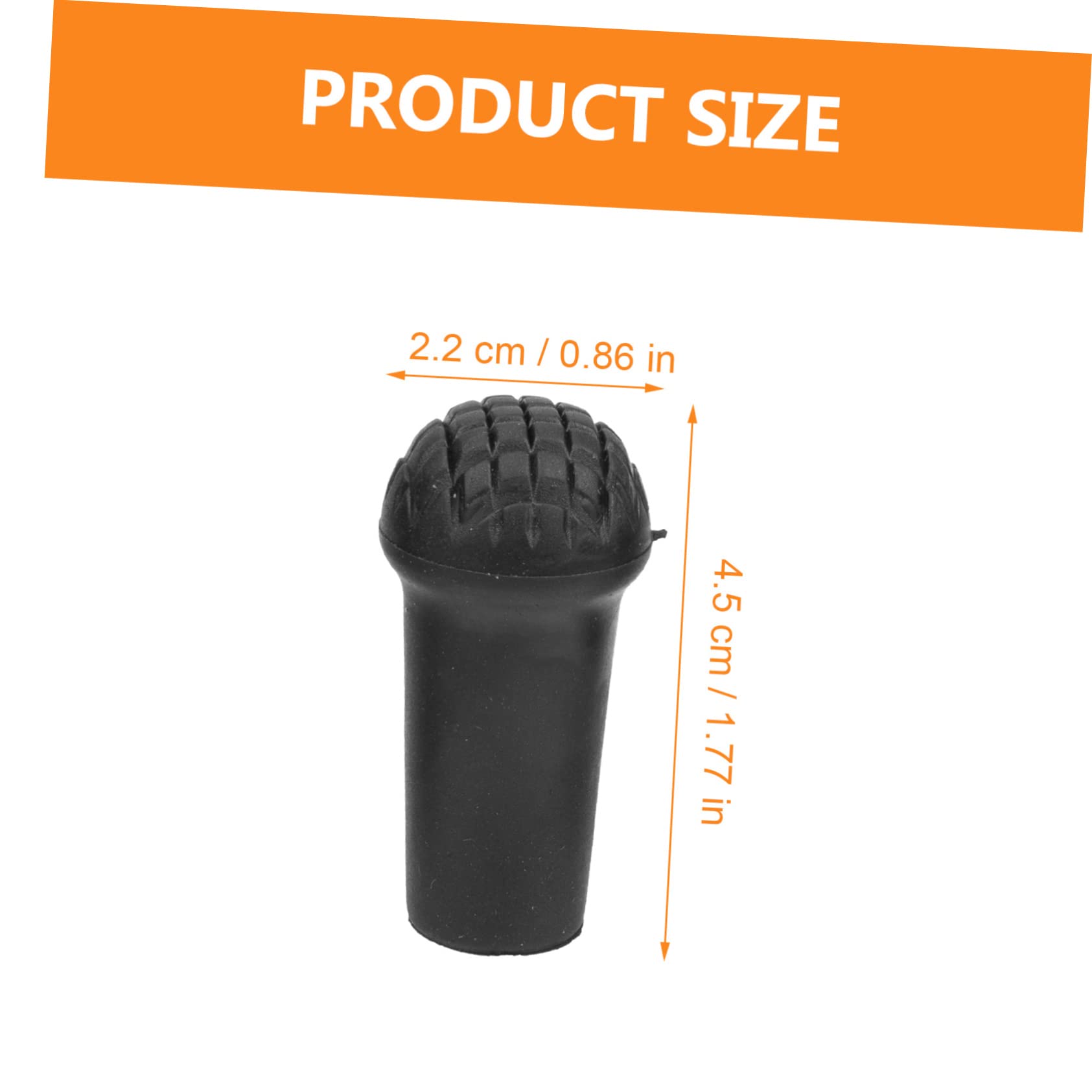 HOODANCOS Non Slip Cane Tips for Hiking and Camping Durable Crutch Foot Covers Protector Pads for Walking Sticks and Trekking Poles Essential Outdoor Gear